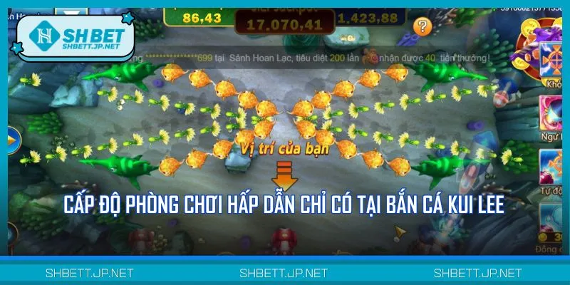 Bắn cá Kui Lee cung cấp 4 cấp độ chơi vô cùng hấp dẫn